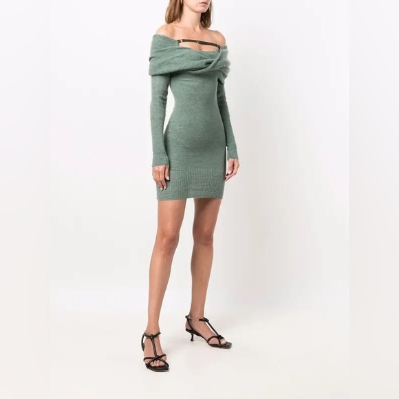 Jacquemus Dresses & Skirts - Jacquemus 🩶 La Robe Ascua Wool Knitted Dress